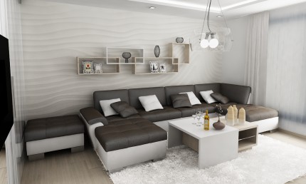 Projekt elegantnej obývačky / Martin