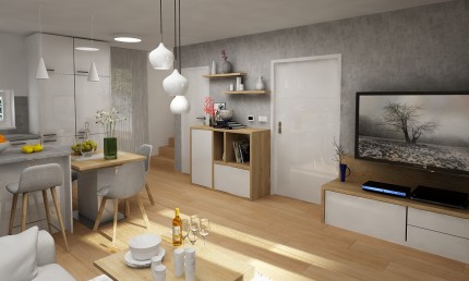 Návrh modernej obývačky / Stupava