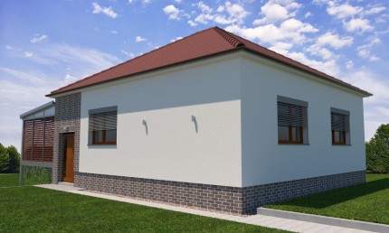 Návrh obnovy fasády staršieho rodinného domu / Šurianky 